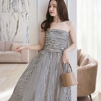 Striped Bare One-Piece