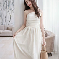 White Off Shoulder One Piece