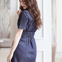 Stitch Denim One-Piece