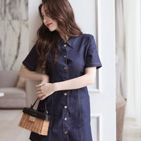 Stitch Denim One-Piece