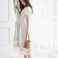 Mermaid Shape White Dress