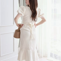 Mermaid Shape White Dress