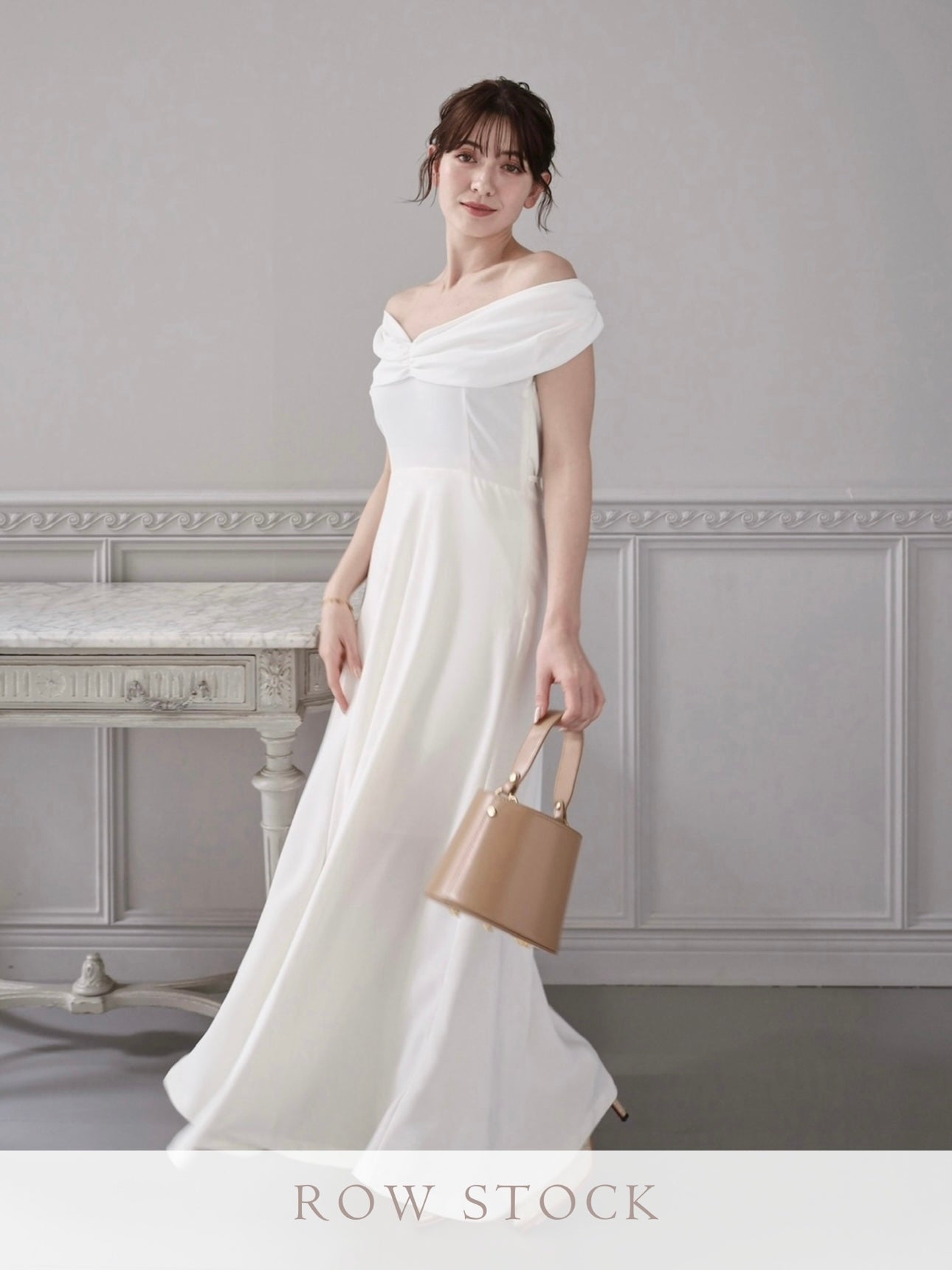 A-line off-shoulder long One-Piece – VANON