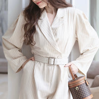 Stripe Jump Suit