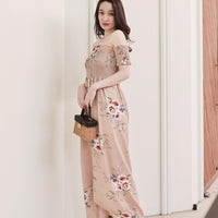 Off-Shoulder Long One-Piece