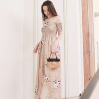 Off-Shoulder Long One-Piece