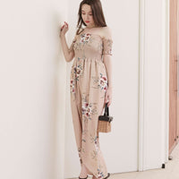 Off-Shoulder Long One-Piece