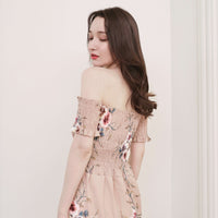 Off-Shoulder Long One-Piece