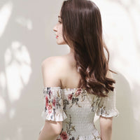 Off-Shoulder Long One-Piece