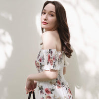 Off-Shoulder Long One-Piece