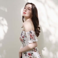 Off-Shoulder Long One-Piece